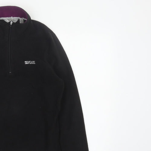 Regatta Women’s Black UK 12 1/2 Zip Fleece Pullover Sweatshirt