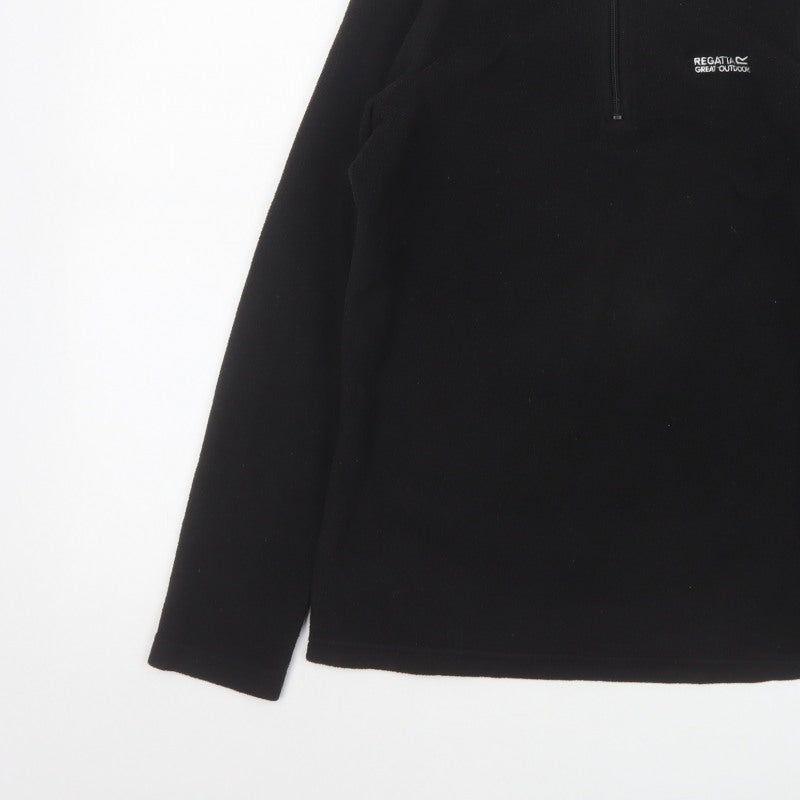 Regatta Women’s Black UK 12 1/2 Zip Fleece Pullover Sweatshirt