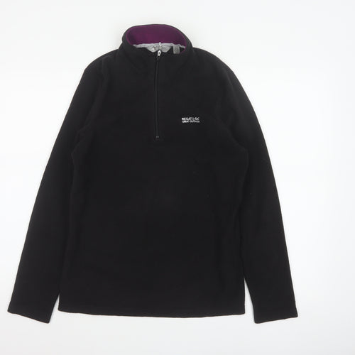 Regatta Women’s Black UK 12 1/2 Zip Fleece Pullover Sweatshirt