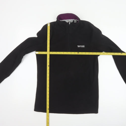 Regatta Women’s Black UK 12 1/2 Zip Fleece Pullover Sweatshirt
