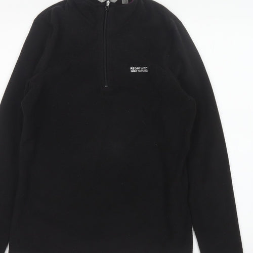 Regatta Women’s Black UK 12 1/2 Zip Fleece Pullover Sweatshirt