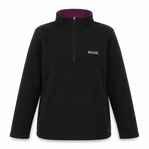Regatta Women’s Black UK 12 1/2 Zip Fleece Pullover Sweatshirt