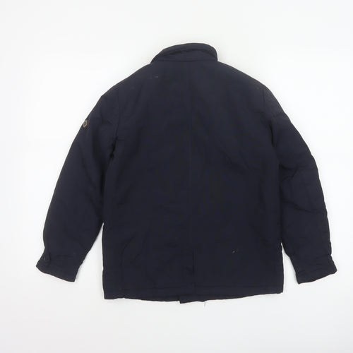 Ben Sherman Boys Blue 8-9 Years Double-Breasted Padded Pea Jacket