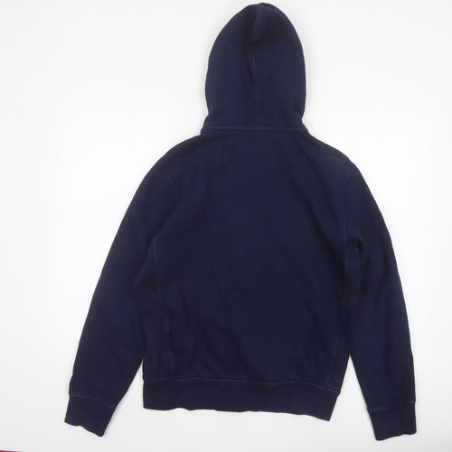 Polo Ralph Lauren Teens Blue M Full Zip Hoodie Logo Cotton Blend