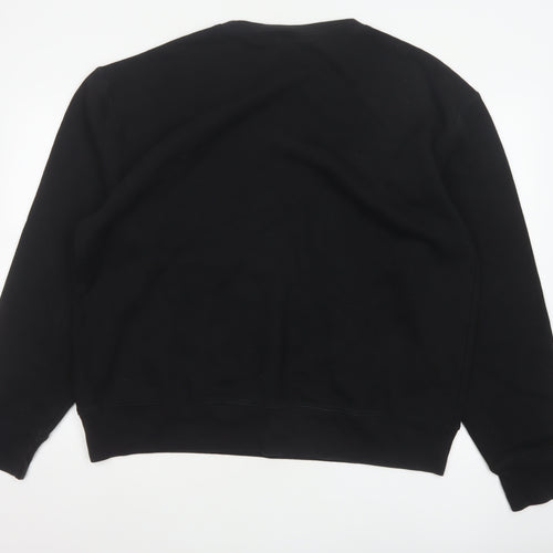 DKNY Jeans Men’s Black XL Crew Neck Logo Pullover Sweatshirt