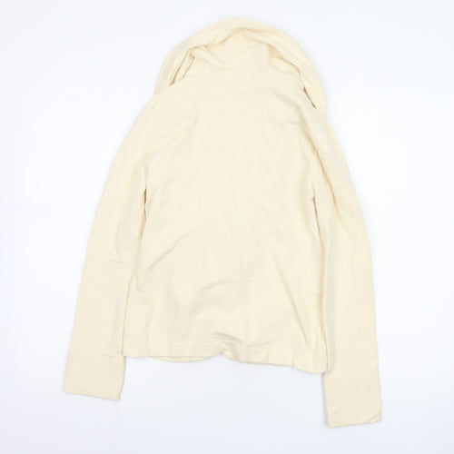 Ralph Lauren Women Ivory Size S Hooded Drape Buckle Jacket
