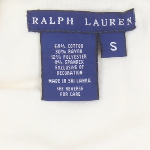 Ralph Lauren Women Ivory Size S Hooded Drape Buckle Jacket