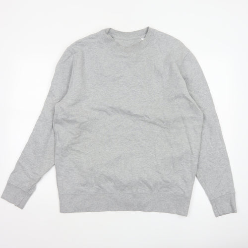 Stanley/Stella Men’s Grey M Crew Neck Pullover Fleece Sweatshirt