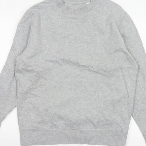 Stanley/Stella Men’s Grey M Crew Neck Pullover Fleece Sweatshirt