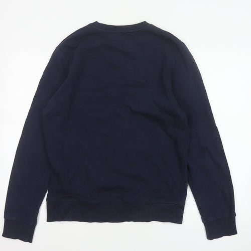 Jack & Jones Men’s Blue S Pullover Graphic Logo 90 Sweatshirt