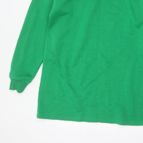 I Saw It First Women’s Green M Tunic Sweatshirt Crew Neck Long Sleeve
