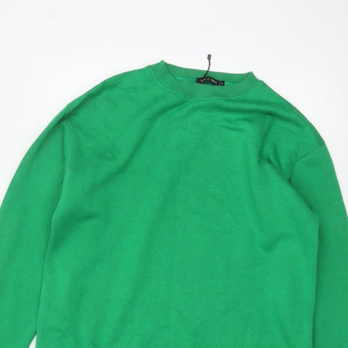 I Saw It First Women’s Green M Tunic Sweatshirt Crew Neck Long Sleeve