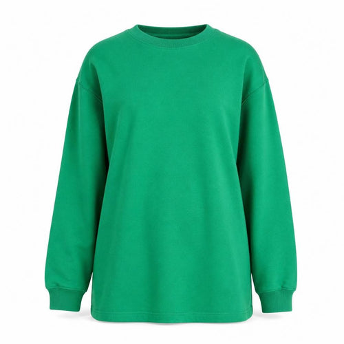 I Saw It First Women’s Green M Tunic Sweatshirt Crew Neck Long Sleeve