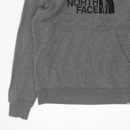 The North Face Men’s Grey M Pullover Logo Hoodie Fleece Hooded
