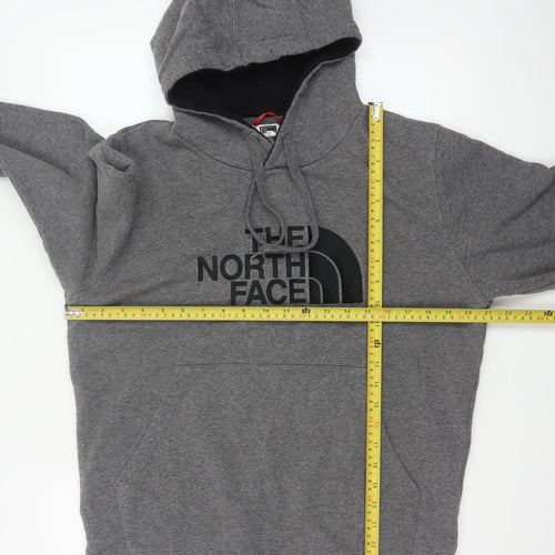 The North Face Men’s Grey M Pullover Logo Hoodie Fleece Hooded