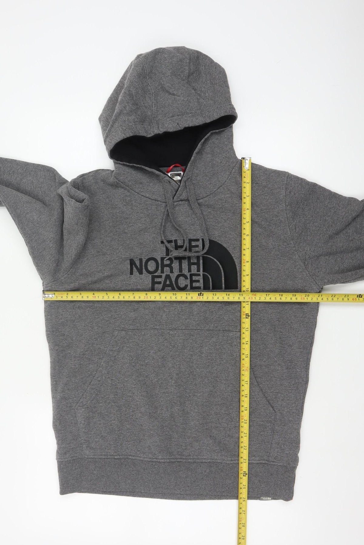 The North Face Men’s Grey M Pullover Logo Hoodie Fleece Hooded