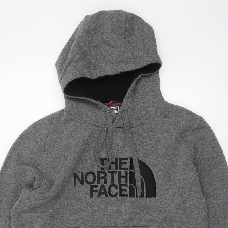 The North Face Men’s Grey M Pullover Logo Hoodie Fleece Hooded
