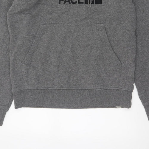 The North Face Men’s Grey M Pullover Logo Hoodie Fleece Hooded