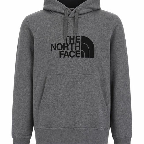 The North Face Men’s Grey M Pullover Logo Hoodie Fleece Hooded