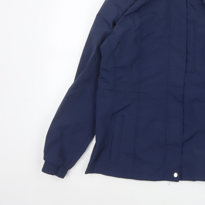 Crane Equestrian Women’s Navy Blue UK 16 Hooded Outdoor Jacket
