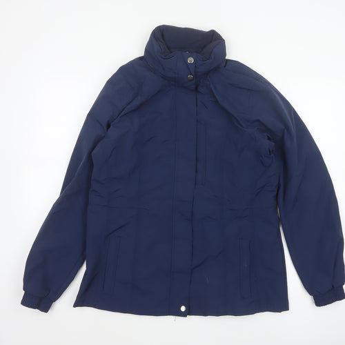 Crane Equestrian Women’s Navy Blue UK 16 Hooded Outdoor Jacket