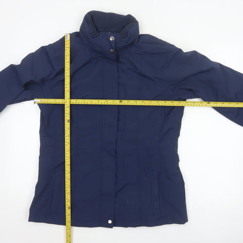 Crane Equestrian Women’s Navy Blue UK 16 Hooded Outdoor Jacket