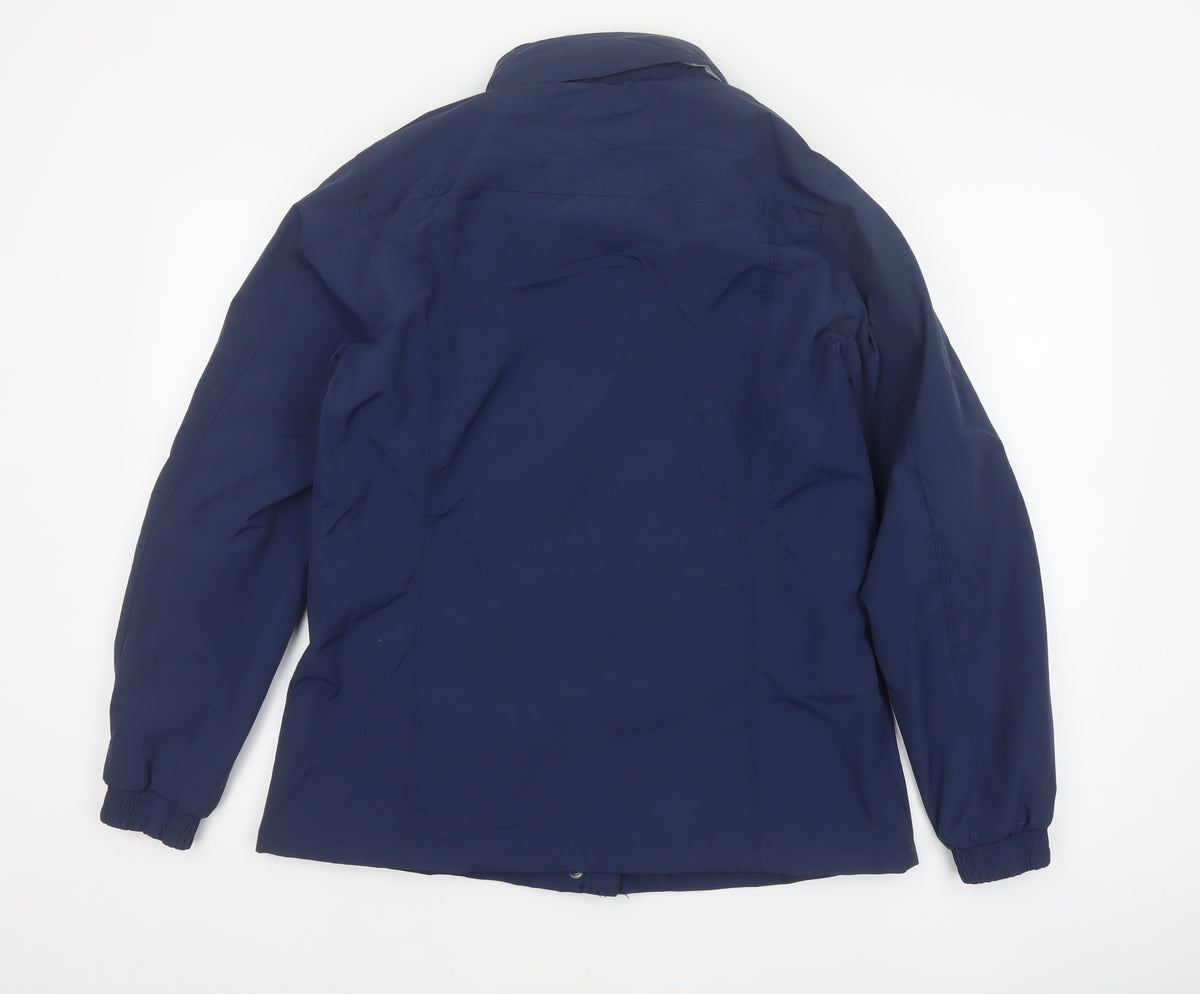 Crane Equestrian Women’s Navy Blue UK 16 Hooded Outdoor Jacket