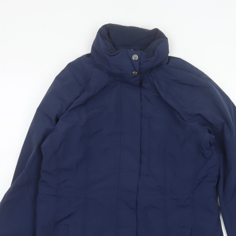 Crane Equestrian Women’s Navy Blue UK 16 Hooded Outdoor Jacket