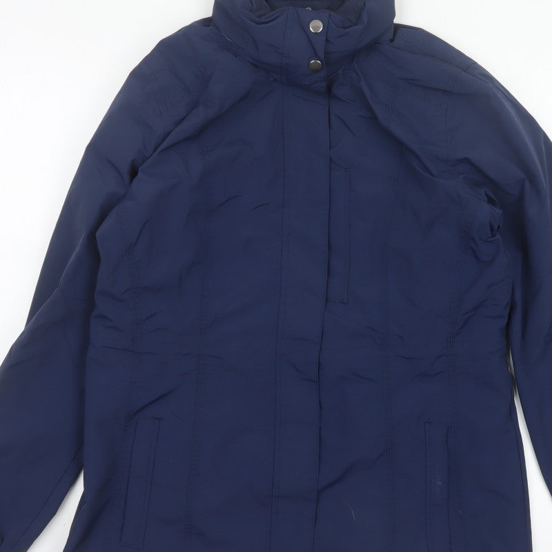 Crane Equestrian Women’s Navy Blue UK 16 Hooded Outdoor Jacket