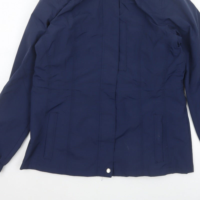 Crane Equestrian Women’s Navy Blue UK 16 Hooded Outdoor Jacket