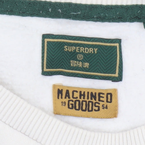 Superdry Men Ivory M Camo Logo Crew Neck Pullover Sweatshirt