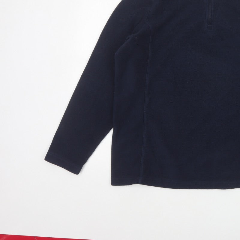 Additional view of TOG24 Women’s Blue, size UK 16, 1/4 Zip Fleece Pullover Sweatshirt
