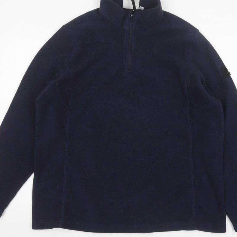 Additional view of TOG24 Women’s Blue, size UK 16, 1/4 Zip Fleece Pullover Sweatshirt