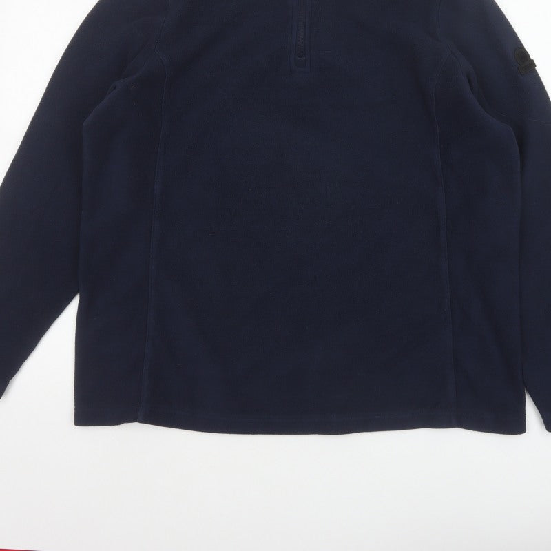 Additional view of TOG24 Women’s Blue, size UK 16, 1/4 Zip Fleece Pullover Sweatshirt