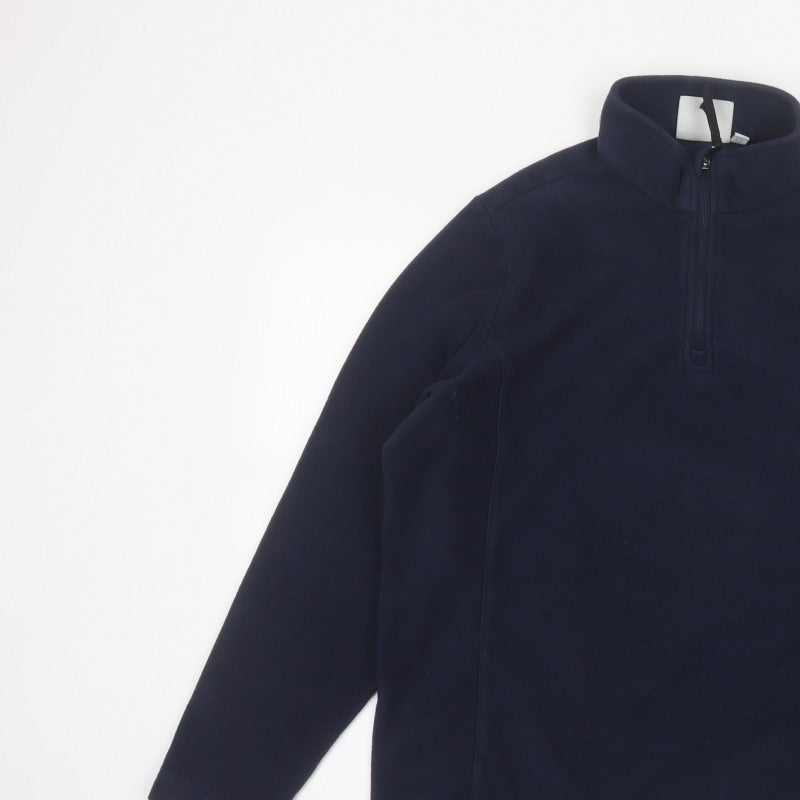 Additional view of TOG24 Women’s Blue, size UK 16, 1/4 Zip Fleece Pullover Sweatshirt