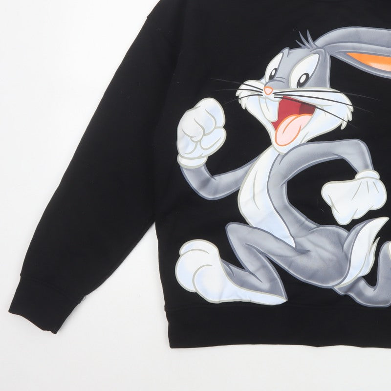 Additional view of Looney Tunes Women’s Black L 14/16 Bugs Bunny Graphic Pullover Sweatshirt