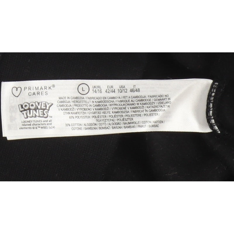 Additional view of Looney Tunes Women’s Black L 14/16 Bugs Bunny Graphic Pullover Sweatshirt