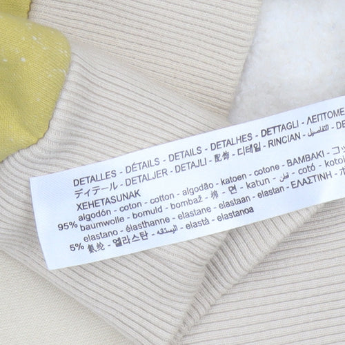 Bershka Men’s Yellow MTR Graphic Print Pullover Sweatshirt Size M