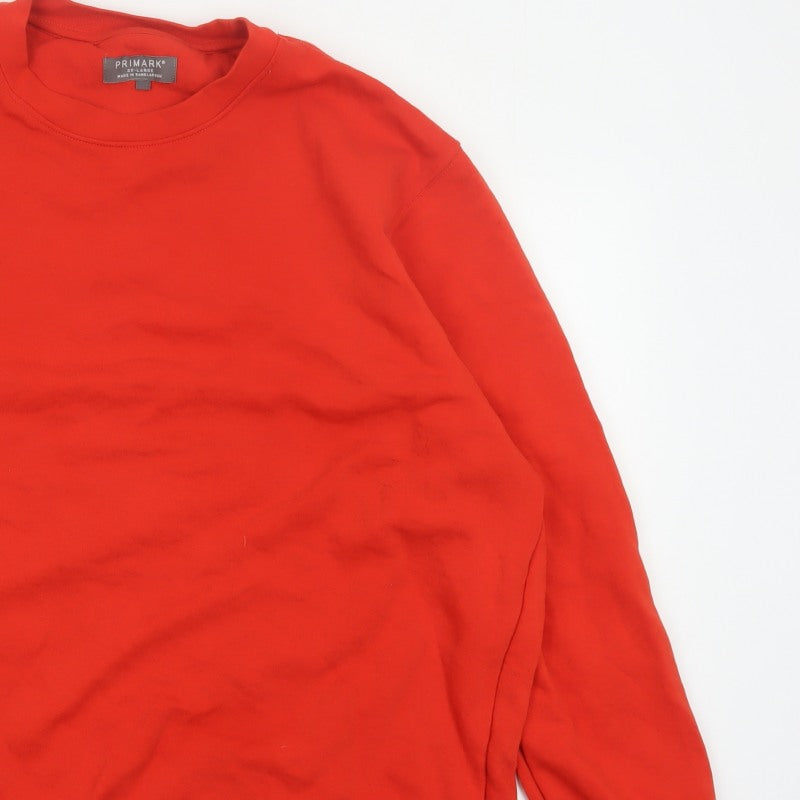 Primark Men’s Red 3XL Pullover Crew Neck Fleece Sweatshirt