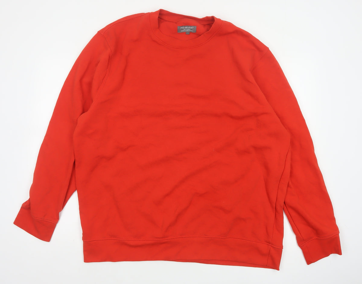 Primark Men’s Red 3XL Pullover Crew Neck Fleece Sweatshirt
