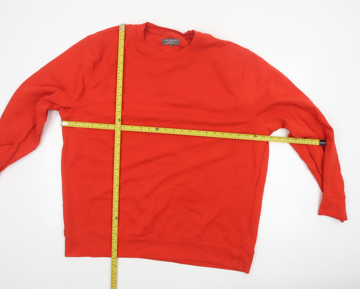 Primark Men’s Red 3XL Pullover Crew Neck Fleece Sweatshirt