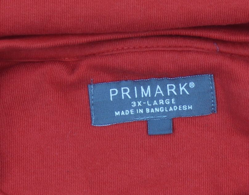 Primark Men’s Red 3XL Pullover Crew Neck Fleece Sweatshirt