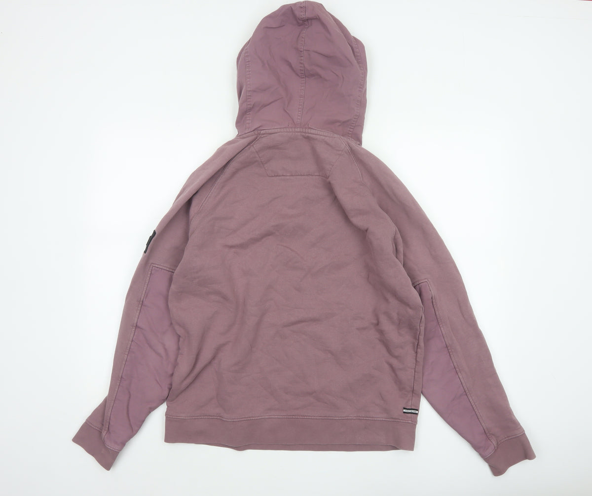 Weekend Offender Men’s Purple L Hooded 1/4 Zip Pullover Hoodie