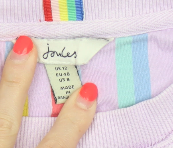 Additional view of Joules Women Pink UK 12 Cotton Raglan Crew Neck Pullover Sweatshirt