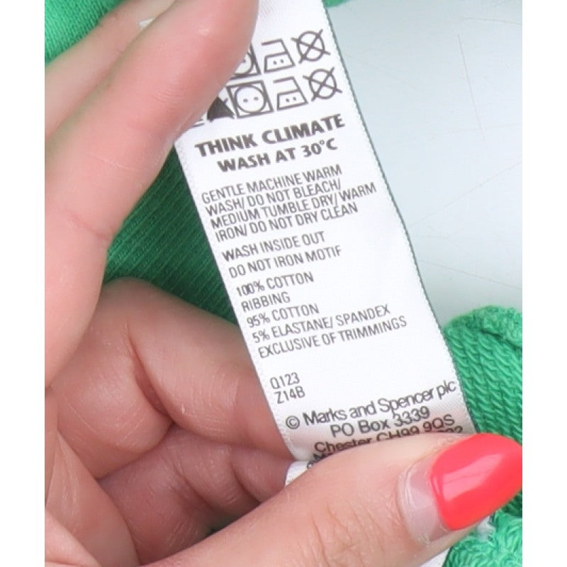 Additional view of Marks and Spencer Women Green M Manhattan Logo Crew Sweatshirt