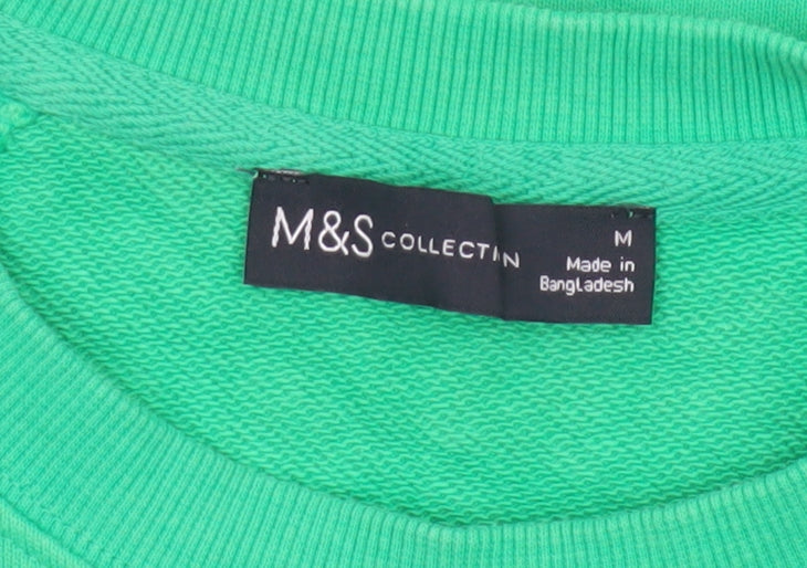 Additional view of Marks and Spencer Women Green M Manhattan Logo Crew Sweatshirt