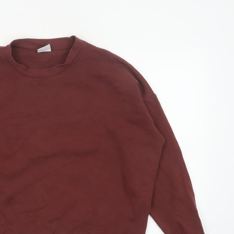 Additional view of Gymshark Women Brown M Relaxed Crew Neck Drawstring Sweatshirt