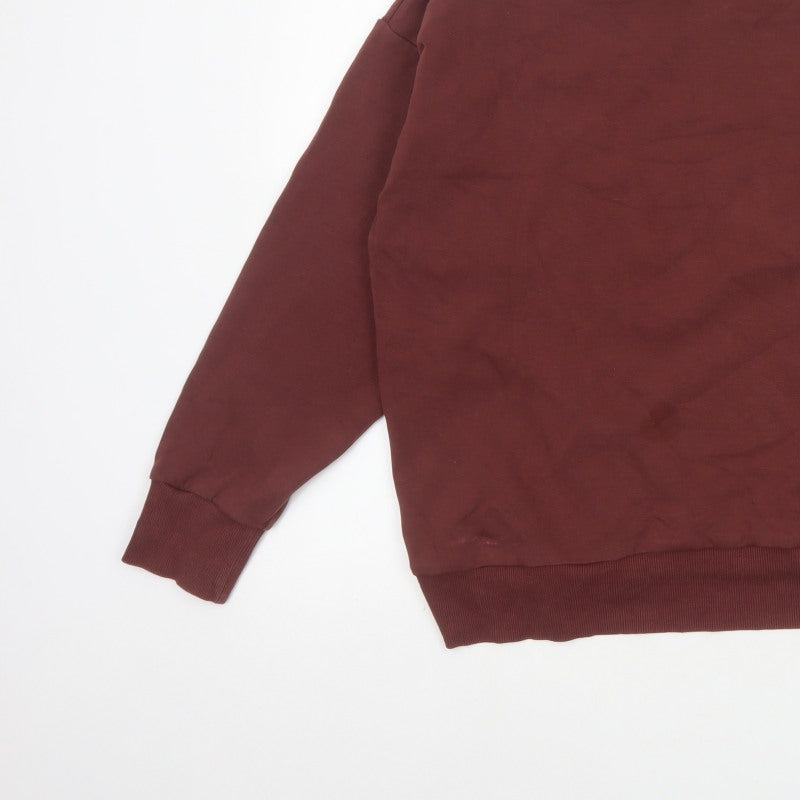 Additional view of Gymshark Women Brown M Relaxed Crew Neck Drawstring Sweatshirt