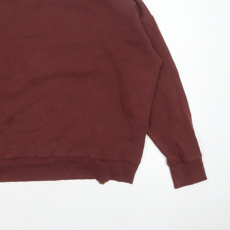 Additional view of Gymshark Women Brown M Relaxed Crew Neck Drawstring Sweatshirt