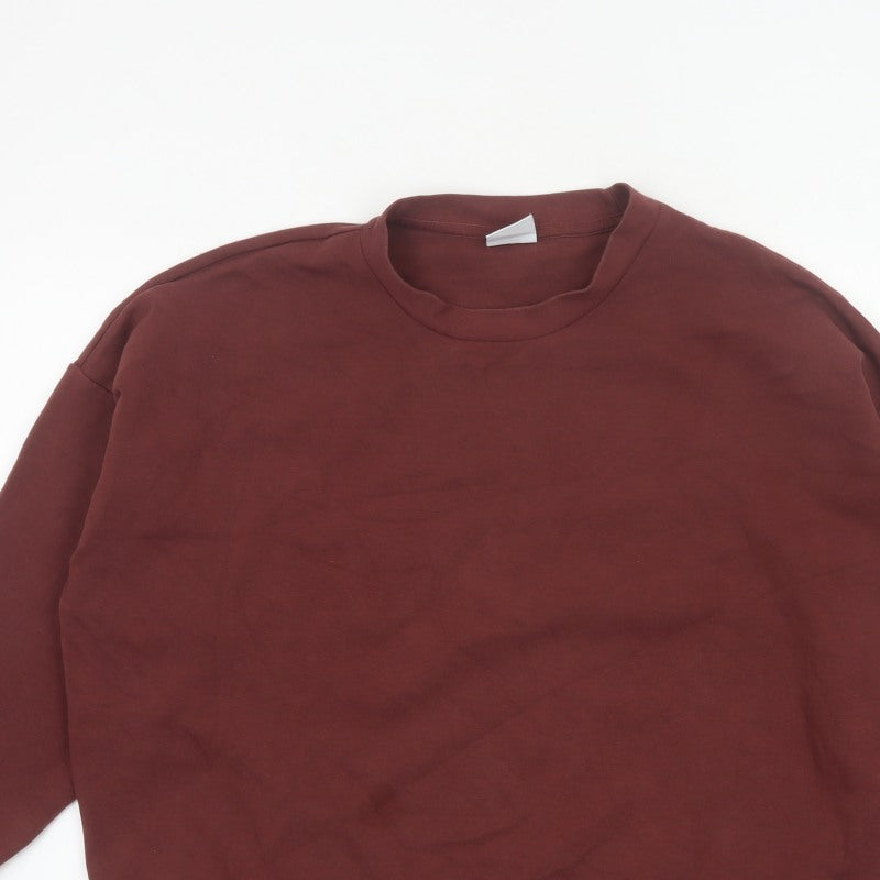 Additional view of Gymshark Women Brown M Relaxed Crew Neck Drawstring Sweatshirt